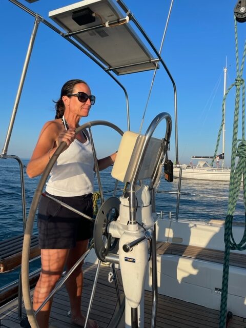 Federica in barca